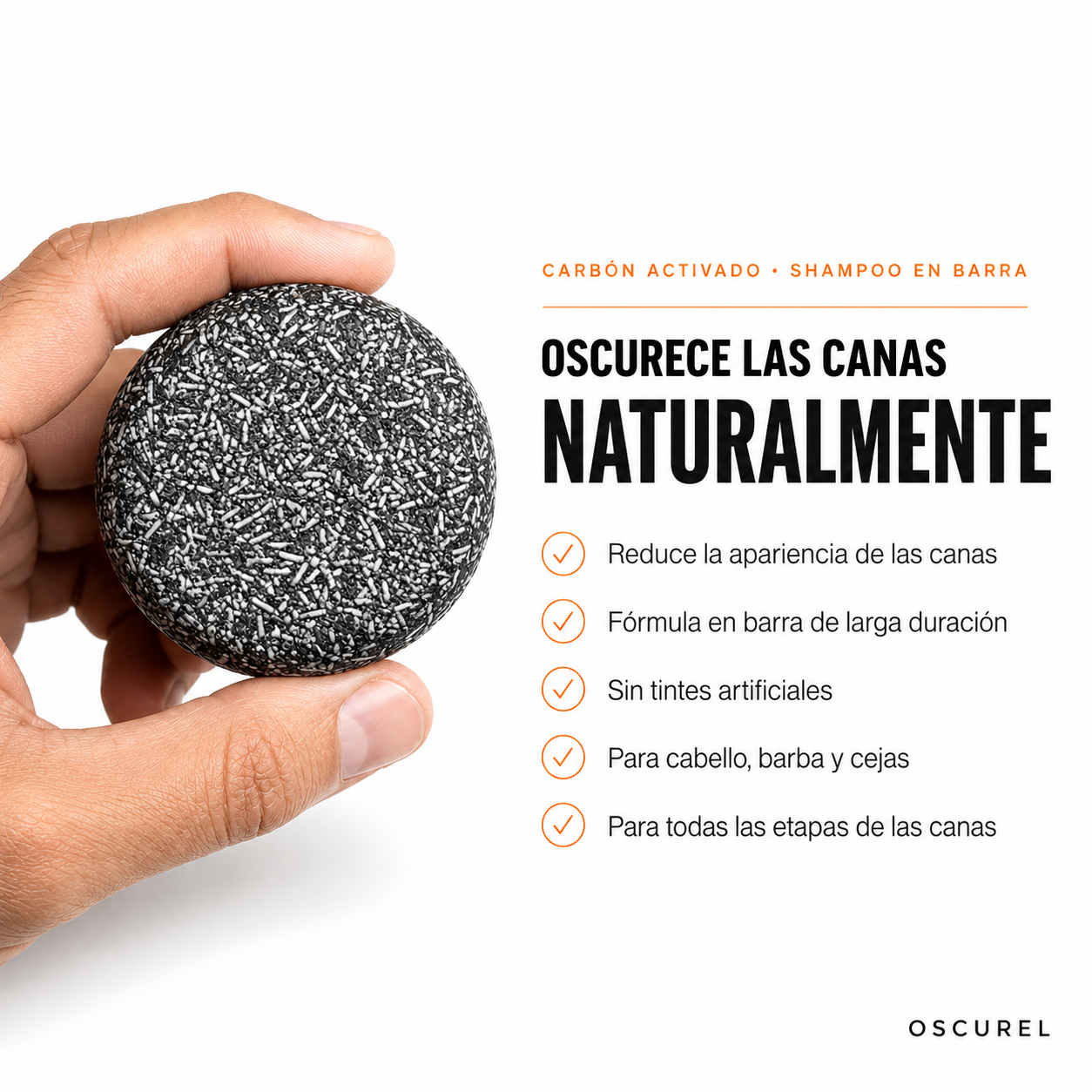 Oscurel l Barra de Carbón para Canas