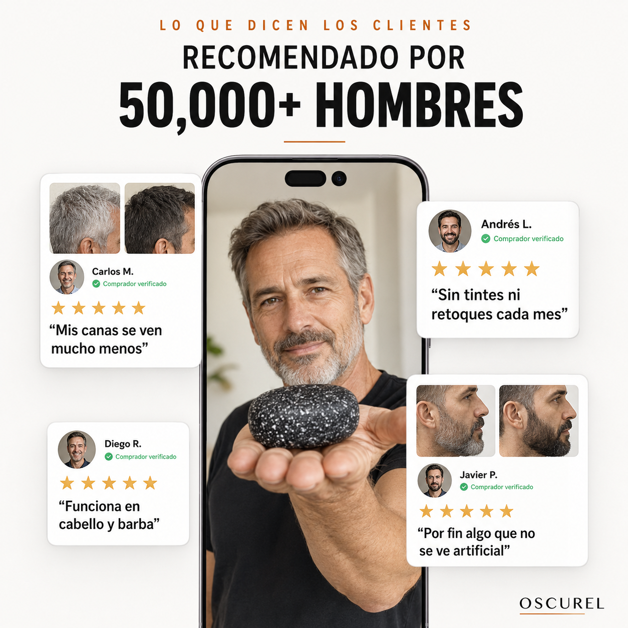 Oscurel l Barra de Carbón para Canas